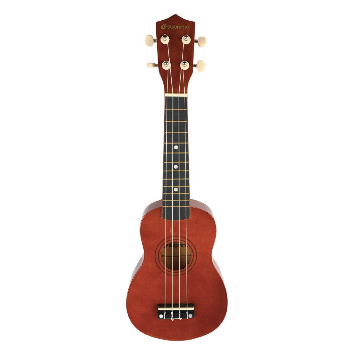 SUPRIMO UK21 SET DW ukulele sopranowe 21" ciemne drewno pokrowiec 3 kostki do gry zapasowe struny tuner zestaw dla dzieci do nauki gry