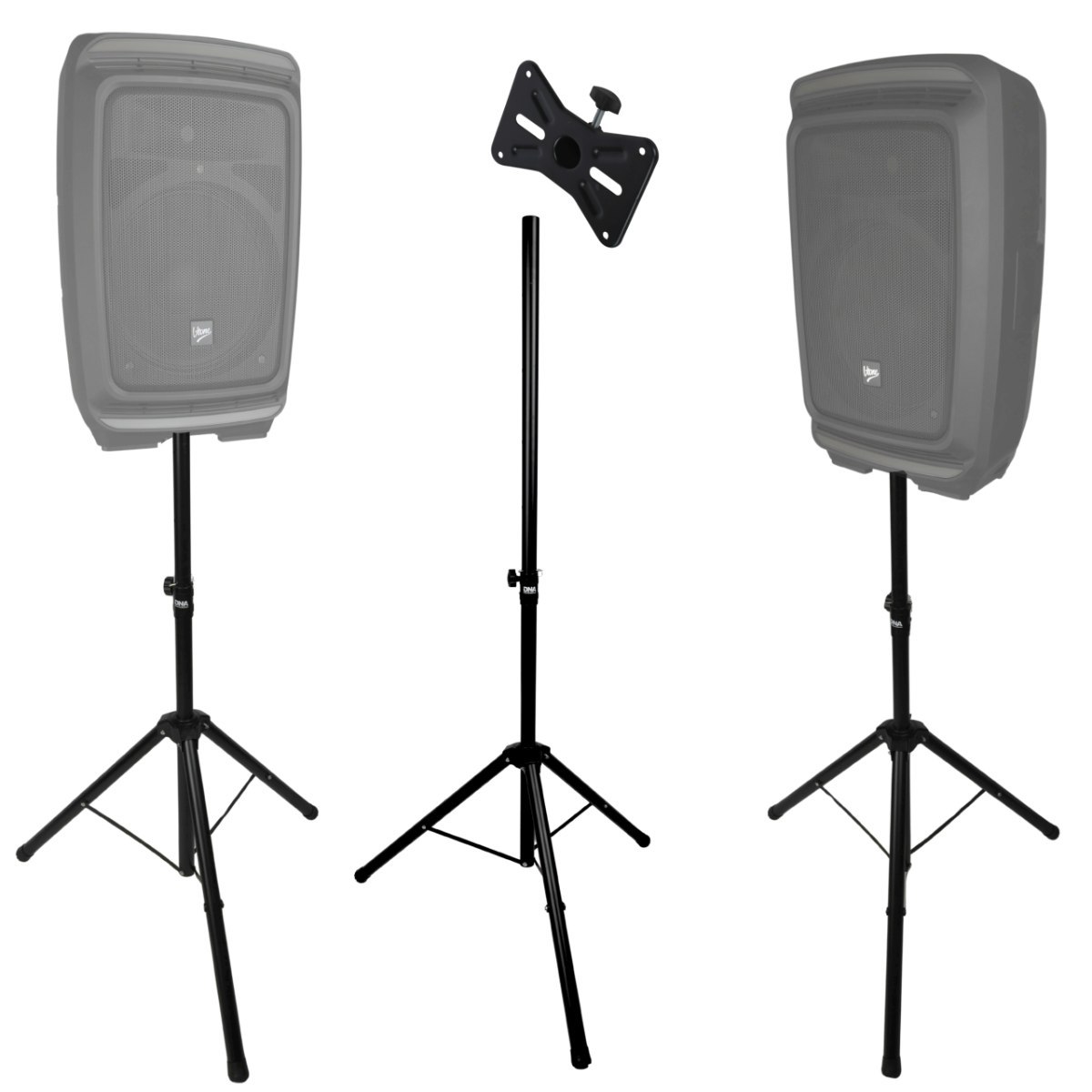 DNA BOX2 SET BAG stojak tripod statyw kolumnowy stalowy czarny podstawa kolumnowa pin zabezpieczający pokrowiec zestaw 2 szt.