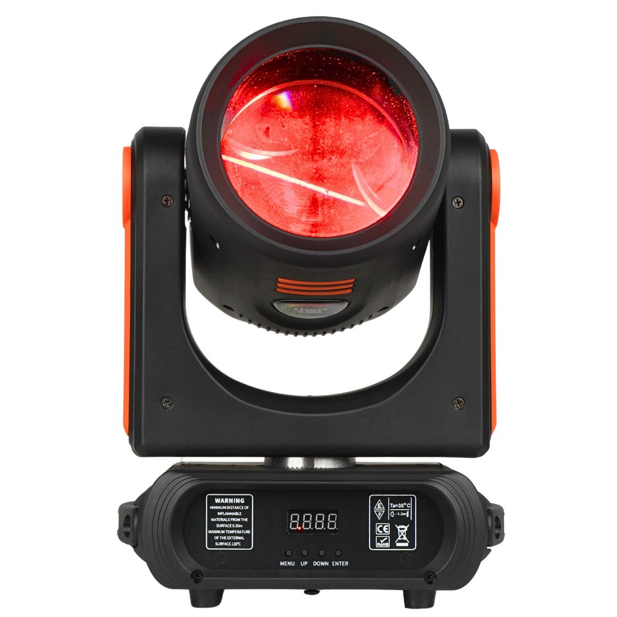 LIGHT4ME ORBEAM 150W LED głowica ruchoma beam oświetlenie sceniczne DMX uchwyt montażowy omega