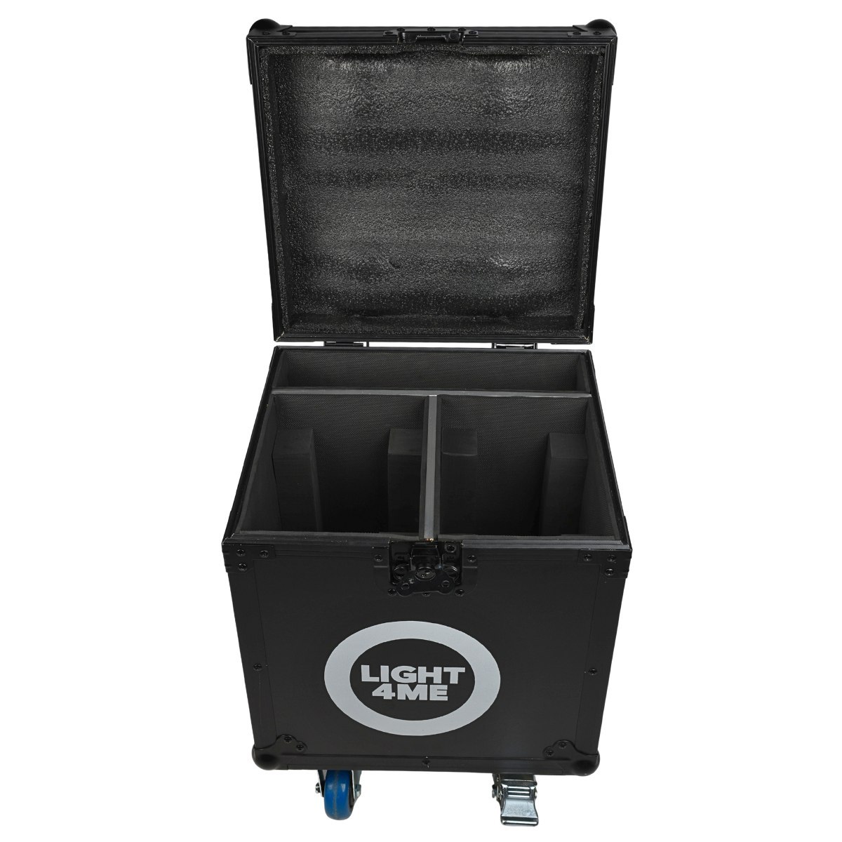 LIGHT4ME ORBEAM 150W CASE 2IN1 skrzynia transportowa na 2 głowice ruchome akcesoria 4 kółka mechanizm blokady