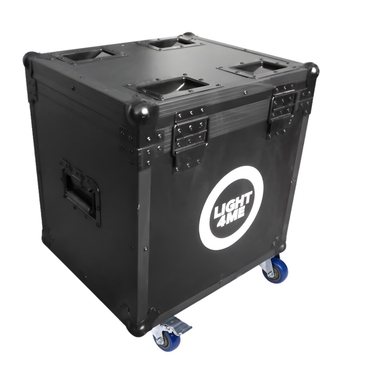 LIGHT4ME FOCUS 200W BEAM CASE 2IN1 skrzynia transportowa na 2 głowice ruchome akcesoria 4 kółka mechanizm blokady