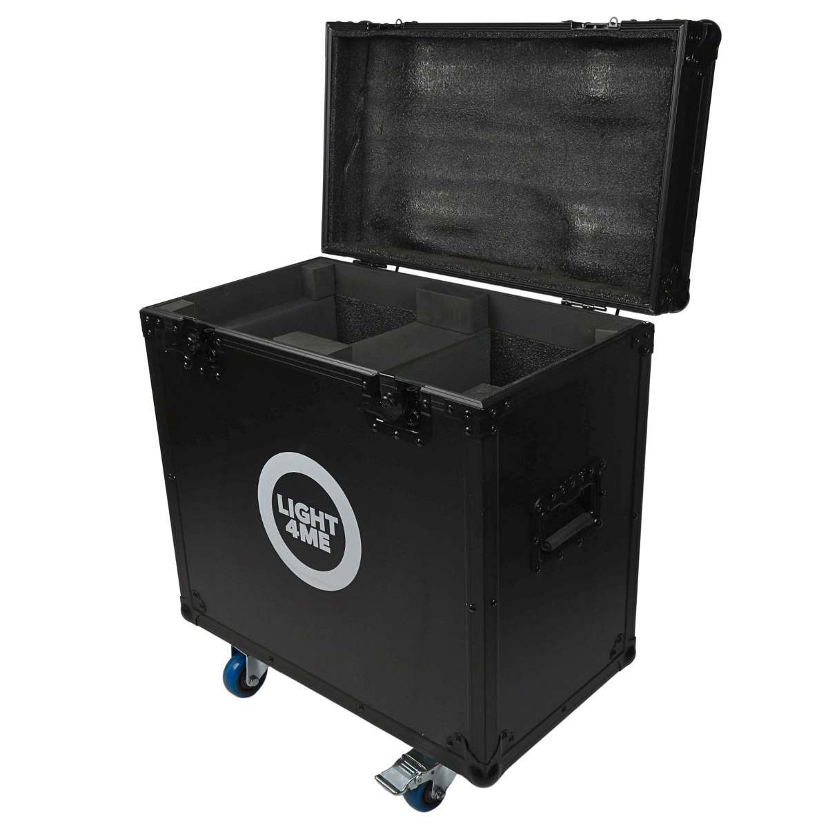 LIGHT4ME FOCUS 300W BEAM CASE 2IN1 skrzynia transportowa na 2 głowice ruchome akcesoria 4 kółka mechanizm blokady