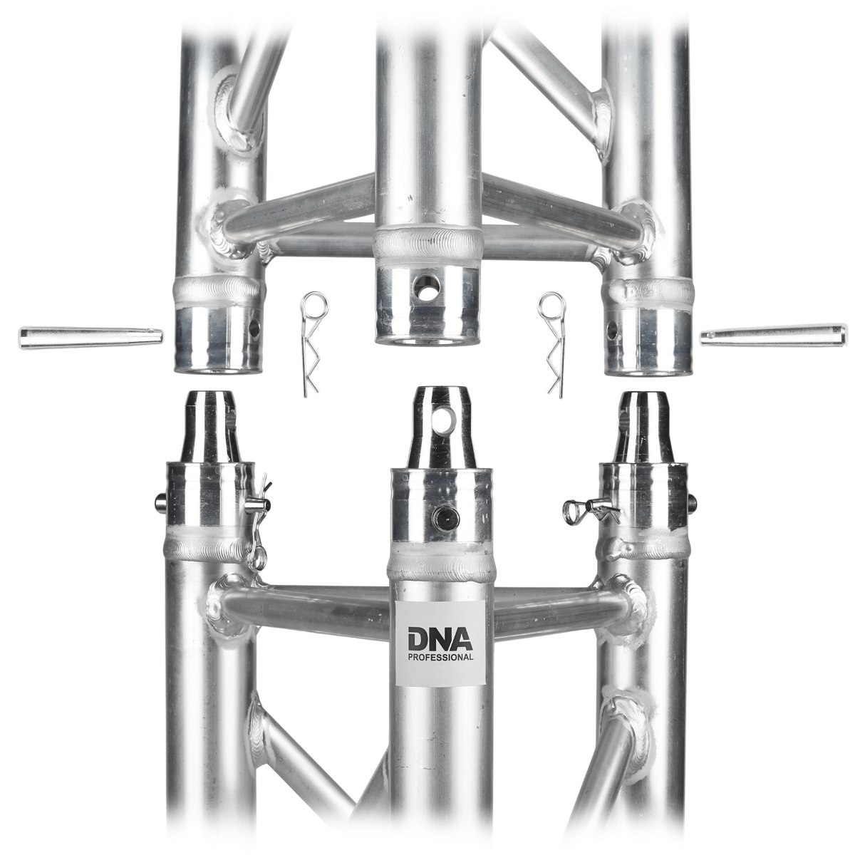 DNA T3 200 kratownica sceniczna trawers na oświetlenie aluminiowa trójkątna srebrna 50x2 mm 2 m