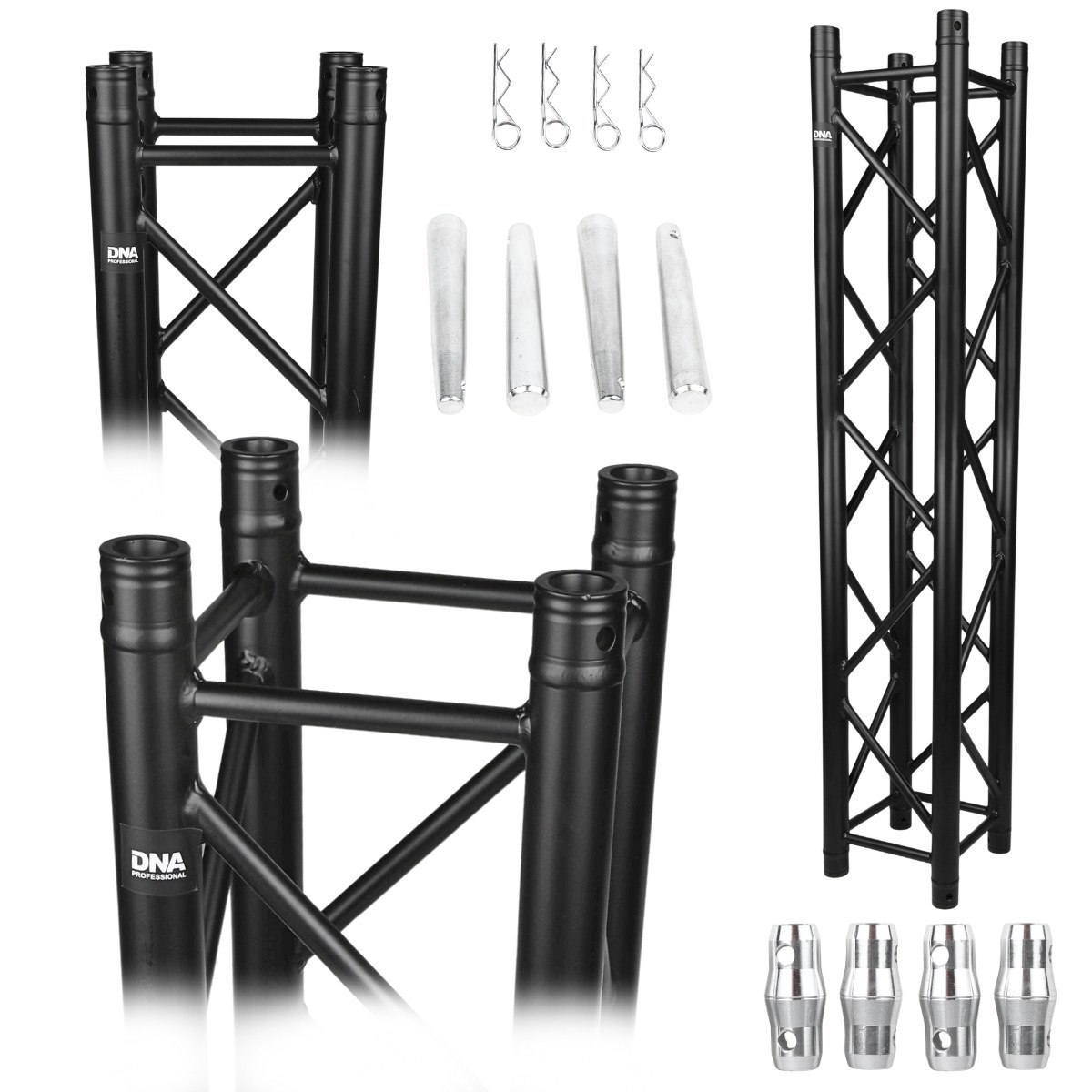 DNA TB4 200 kratownica sceniczna trawers na oświetlenie aluminiowa kwadratowa czarna 50x2 mm 2 m