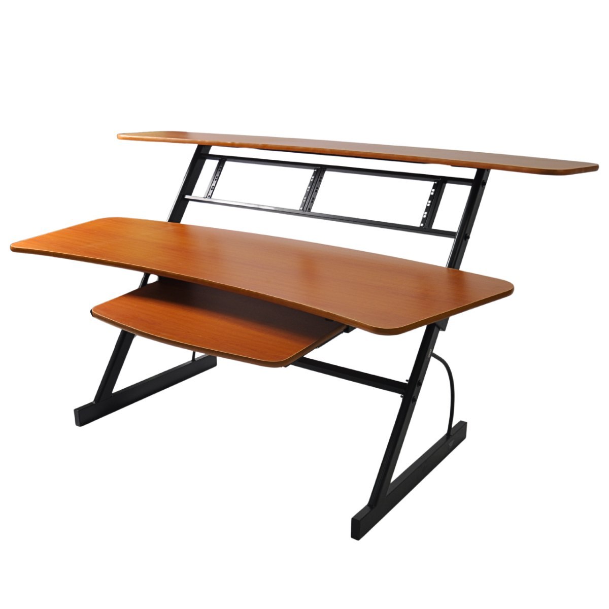 DNA SD1 biurko studyjne stanowisko robocze blat półka na sprzęt audio wysuwana półka na klawiaturę rack 2x4U 100 cm