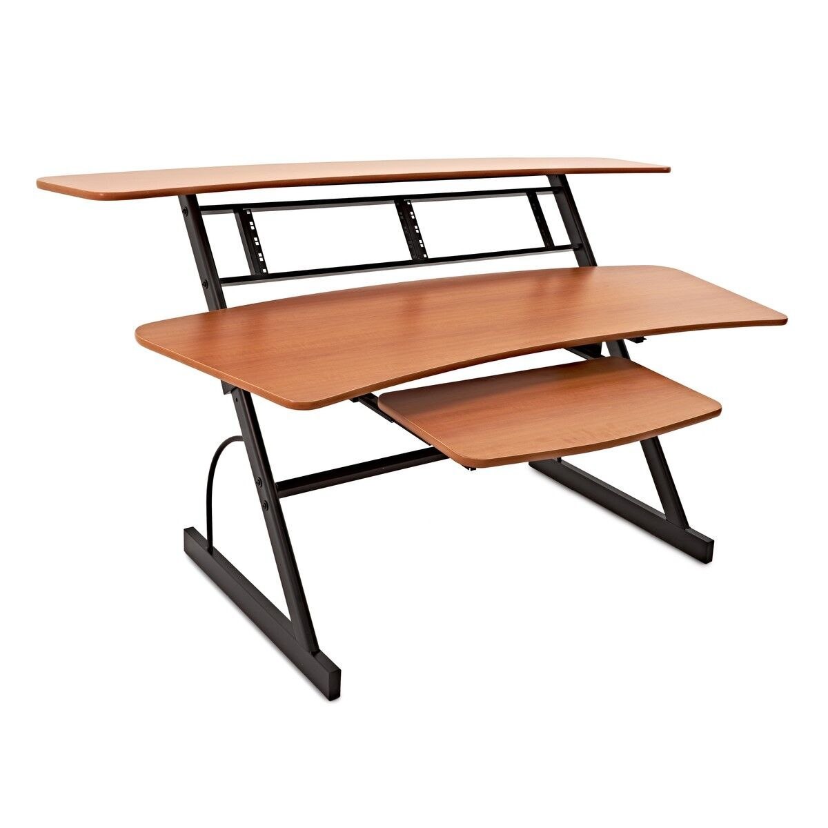 DNA SD1 biurko studyjne stanowisko robocze blat półka na sprzęt audio wysuwana półka na klawiaturę rack 2x4U 100 cm