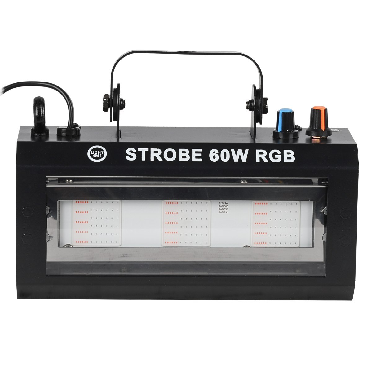 LIGHT4ME STROBE 60W RGB efekt oświetleniowy stroboskop sceniczny 3x20W COB LED uchwyt montażowy
