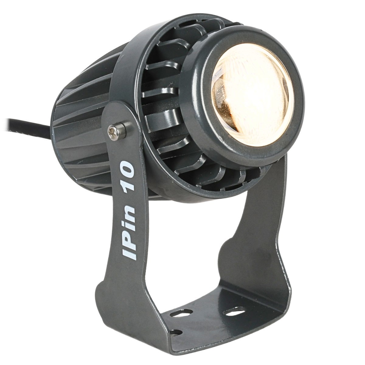 EVOLIGHTS IPin 10 reflektor sceniczny pinspot IP65 10W WW LED ciepła biel uchwyt montażowy