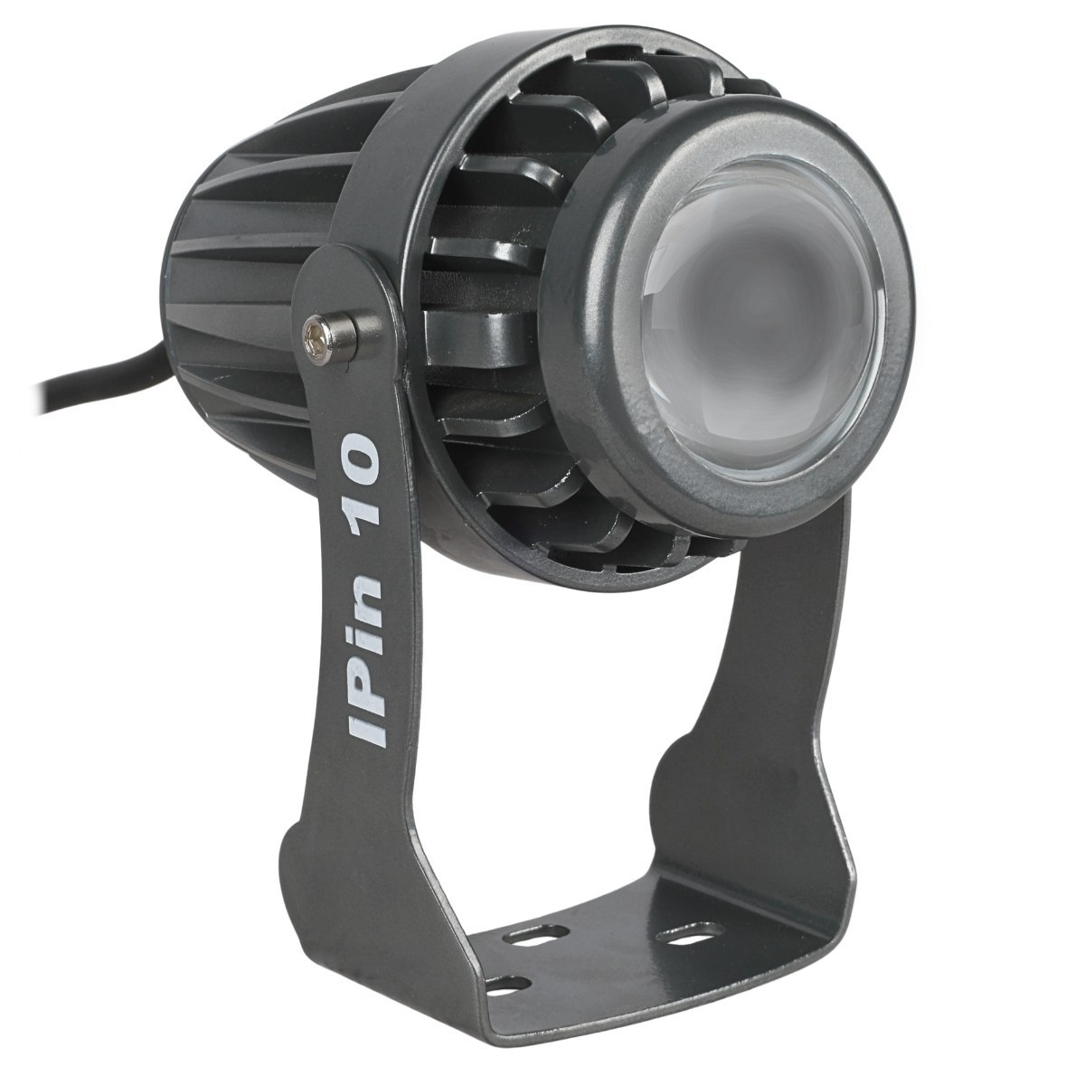 EVOLIGHTS IPin 10 reflektor sceniczny pinspot IP65 10W WW LED ciepła biel uchwyt montażowy