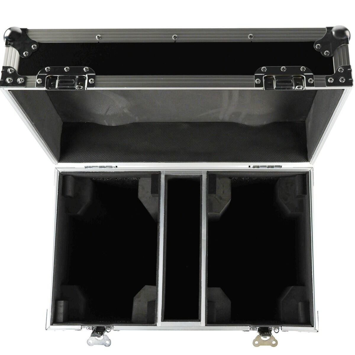 LIGHT4ME VENOM HYBRID 280W CASE 2IN1 skrzynia transportowa na 2 głowice ruchome akcesoria 4 kółka mechanizm blokady