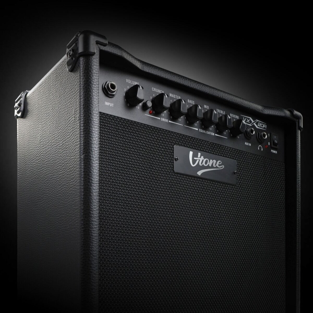 V-TONE VX-20R combo gitarowe wzmacniacz 20W do gitary elektrycznej czarny efekt drive reverb EQ AUX wyjście słuchawkowe