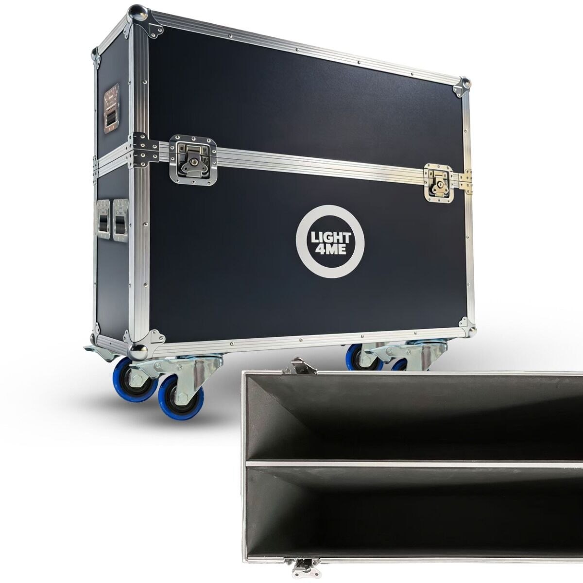 LIGHT4ME VINTAGE 700 LED CASE 2IN1 skrzynia transportowa na 2 reflektory sceniczne 4 kółka mechanizm blokady