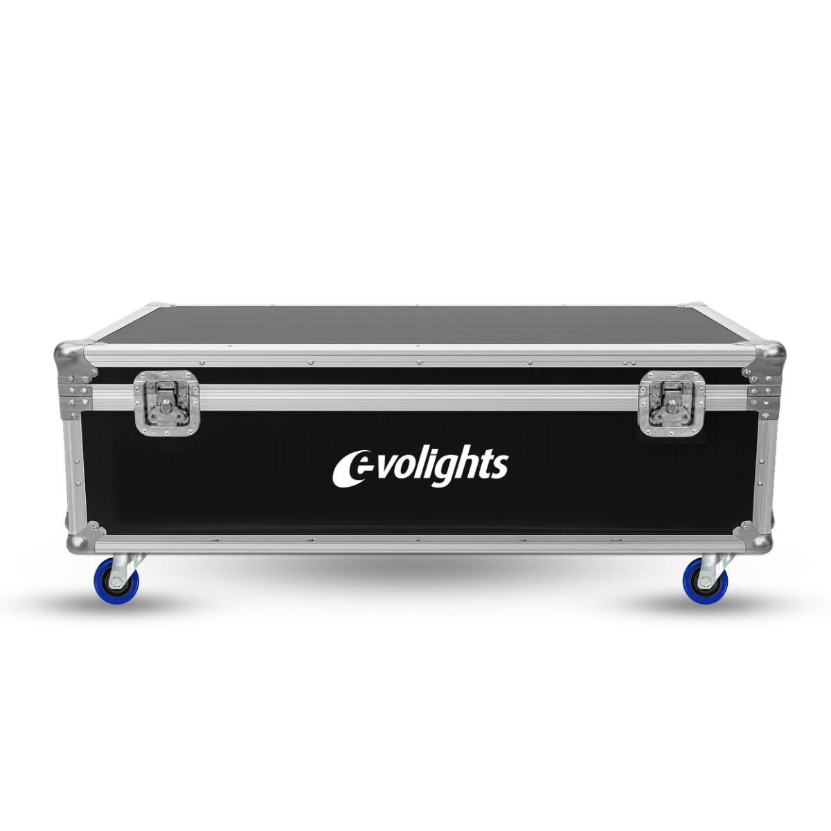 EVOLIGHTS 12 CANNON CASE 2IN1 skrzynia transportowa na 2 efekty oświetleniowe przegroda na akcesoria 4 kółka mechanizm blokady