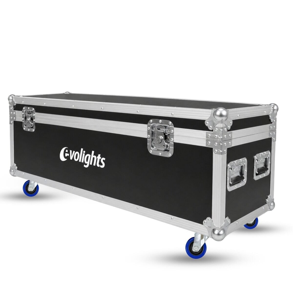 EVOLIGHTS 12 CANNON CASE 2IN1 skrzynia transportowa na 2 efekty oświetleniowe przegroda na akcesoria 4 kółka mechanizm blokady