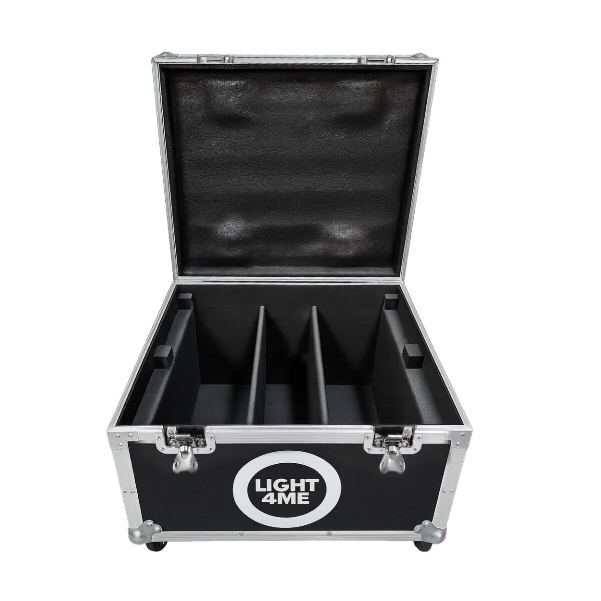 LIGHT4ME CLONE 1 CASE 2IN1 skrzynia transportowa na 2 efekty oświetleniowe przegroda na akcesoria 4 kółka mechanizm blokady