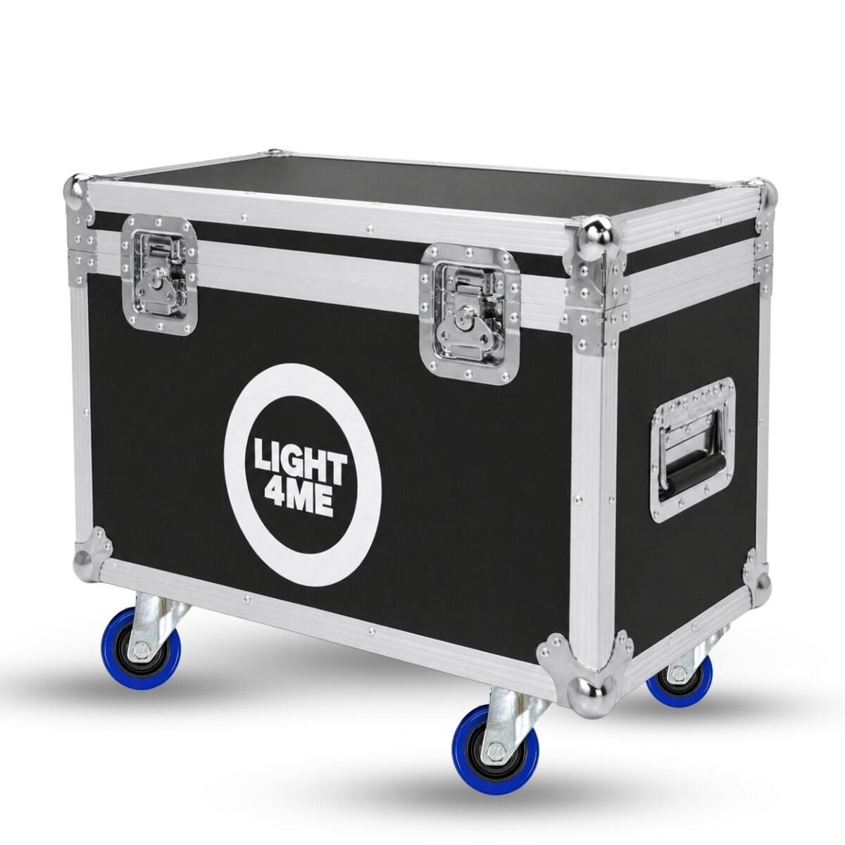 LIGHT4ME 100 SPOT RING CASE 4IN1 skrzynia transportowa na 4 głowice ruchome przegroda na akcesoria 4 kółka mechanizm blokady