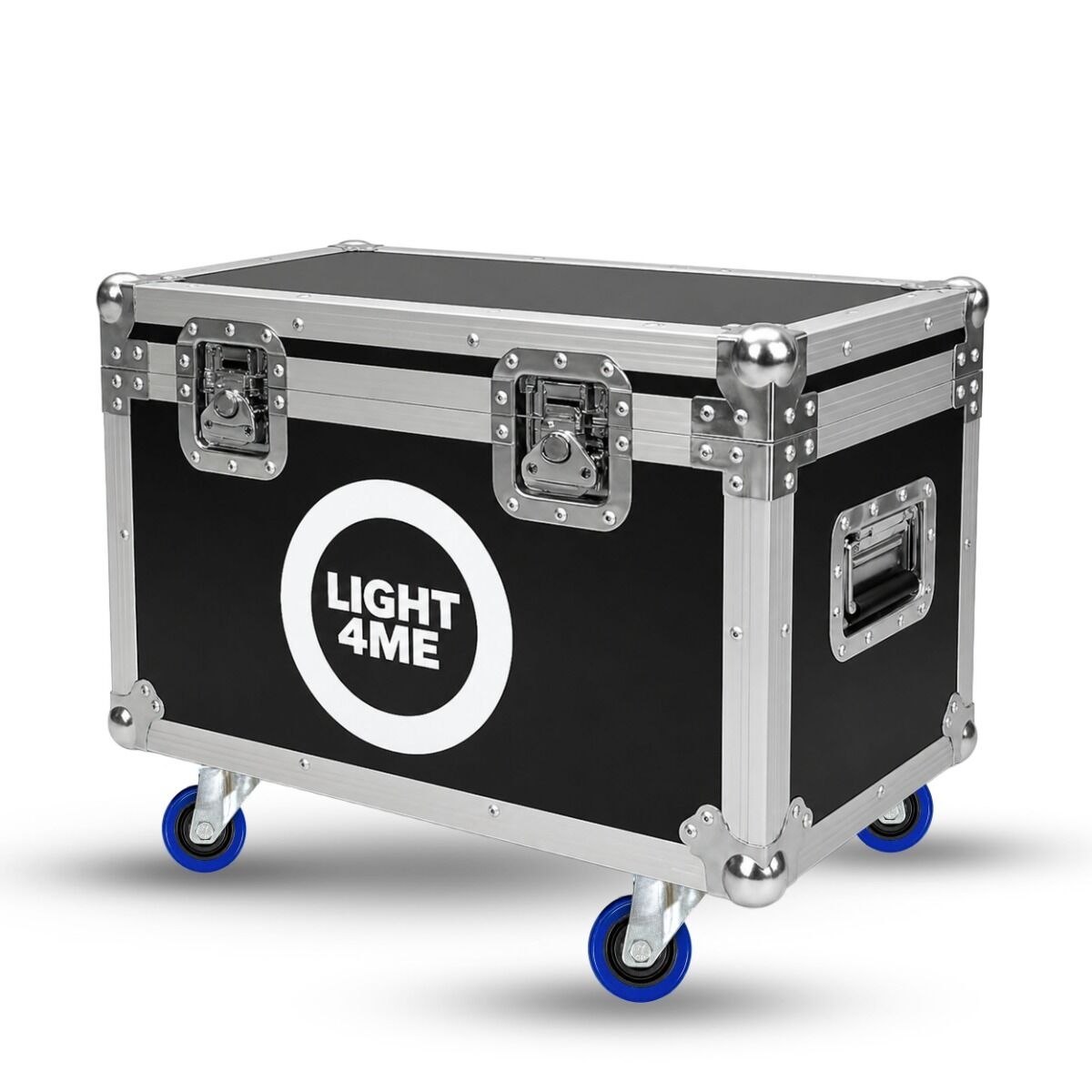 LIGHT4ME MINI SPOT 100 RING CASE 4IN1 skrzynia transportowa na 4 głowice ruchome przegroda na akcesoria 4 kółka mechanizm blokady