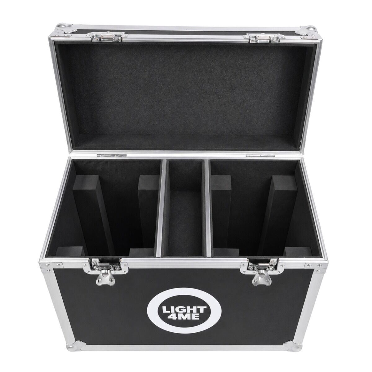 LIGHT4ME 150 SPOT RING CASE 2IN1 skrzynia transportowa na 2 głowice ruchome przegroda na akcesoria 4 kółka mechanizm blokady