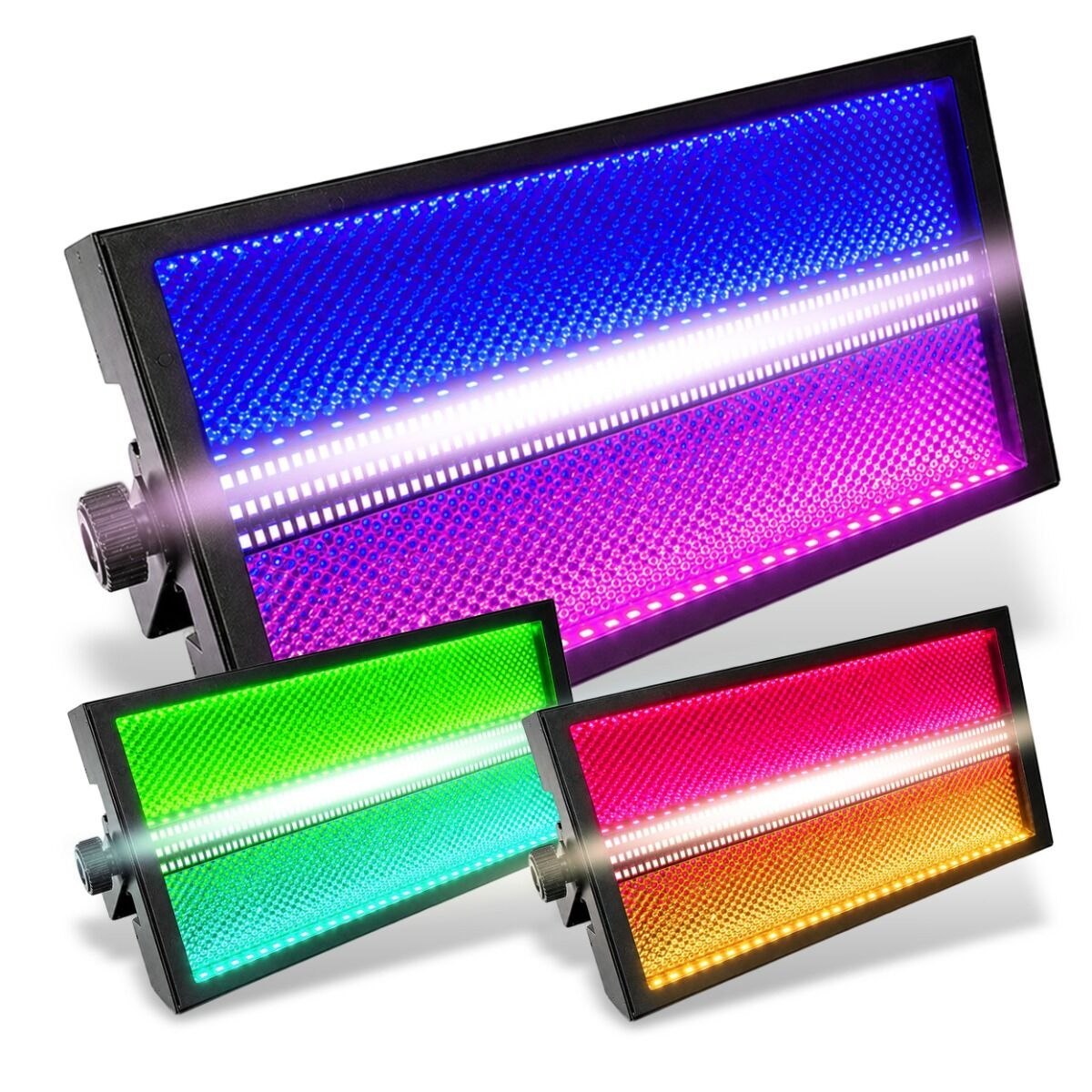 LIGHT4ME VENOM STROBE V2 stroboskopowy efekt oświetleniowy LED DMX 216x0,3W CW + 144x0,3W RGB uchwyt montażowy