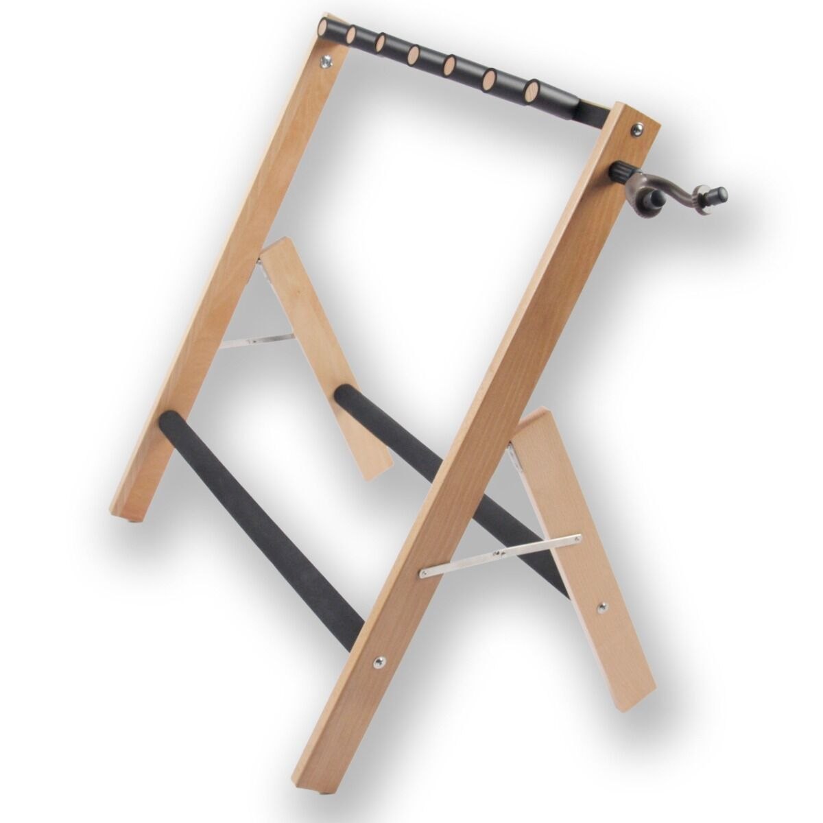 DNA GS5 statyw gitarowy stojak na 5 gitar wielostanowiskowy drewno bukowe składany wolnostojący 70 cm do 30 kg