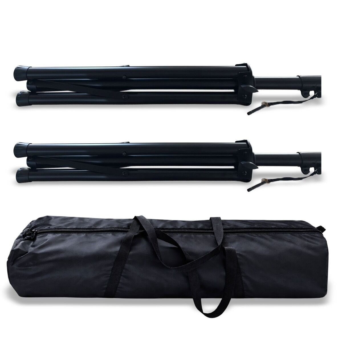 SUPRIMO SOLID 1 SET stojak tripod statyw kolumnowy stalowy czarny pin zabezpieczający do 60 kg zestaw 2 szt. torba transportowa