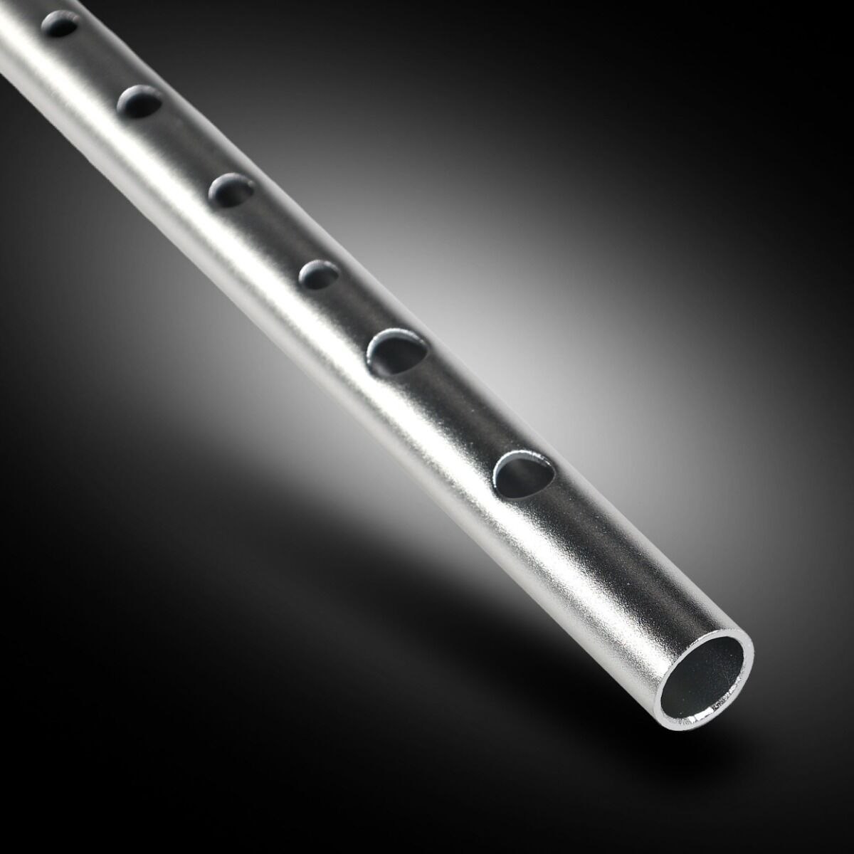 SUPRIMO FLT1 flażolet tin whistle flecik polski srebrny tonacja D osłona ochronna etui książeczka do nauki gry