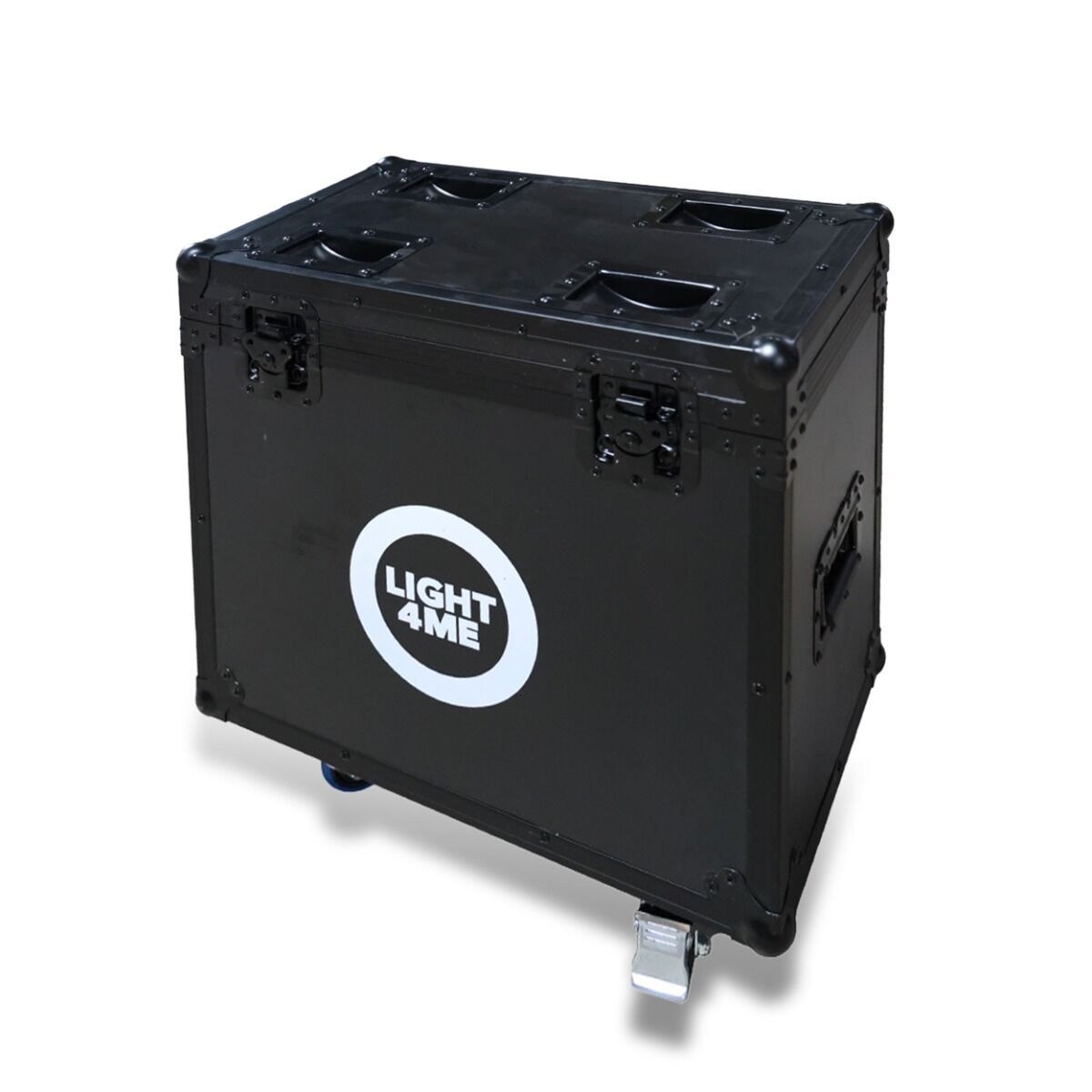 LIGHT4ME 7R SMART BEAM CASE 2IN1 skrzynia transportowa na 2 głowice ruchome przegroda na akcesoria 4 kółka mechanizm blokady