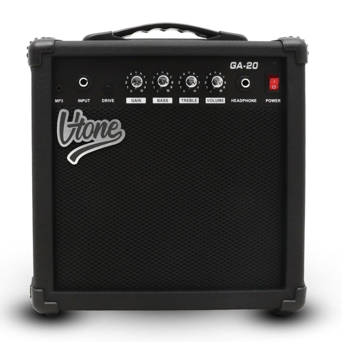 V-TONE AMP20 combo gitarowe wzmacniacz 20W do gitary elektrycznej tranzystorowy czarny efekt drive EQ AUX wyjście słuchawkowe