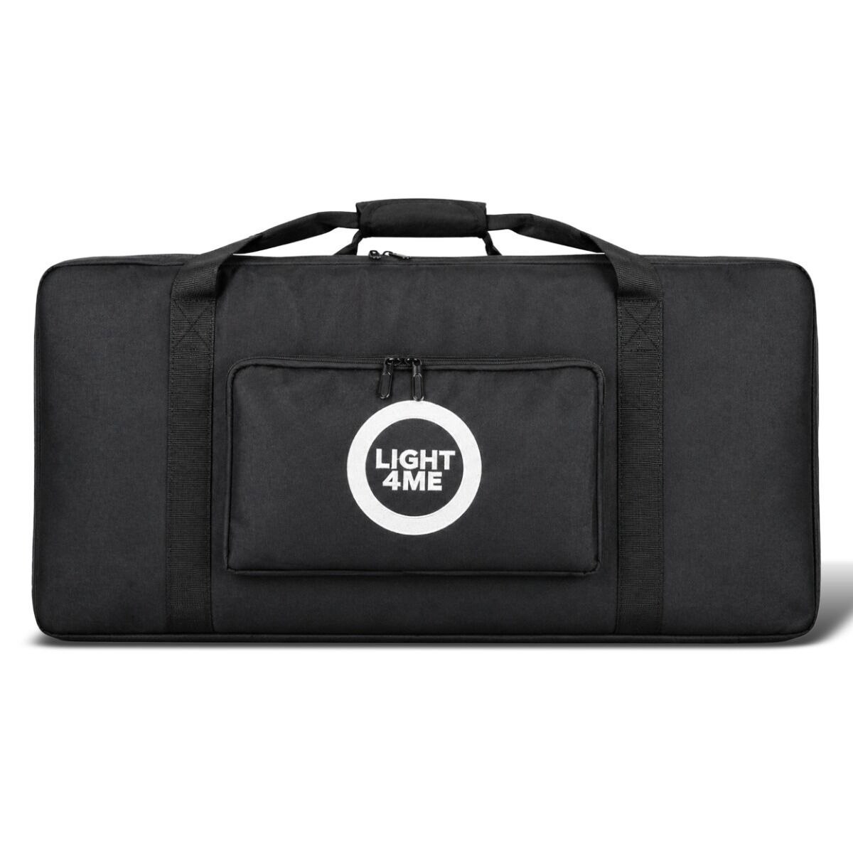 LIGHT4ME FOGun 1200 BAG torba transportowa dedykowany pokrowiec ochronny na wytwornicę dymu Oxford 600D profilowana wkładka z pianki podwójny zamek błyskawiczny kieszeń na akcesoria podwójny uchwyt ręczny 72 x 32,5 x 16 cm