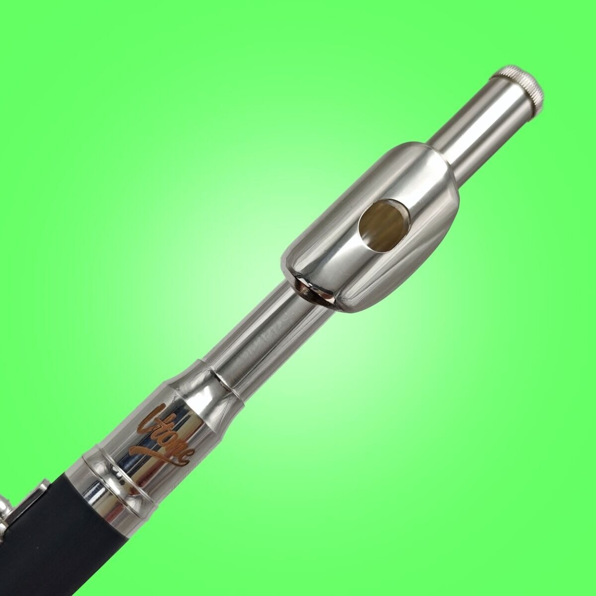 V-TONE PICCOLO 1 flet poprzeczny piccolo pikolo pikulina 32 cm strój C czarno-srebrny do nauki gry futerał transportowy pasek na ramię śrubokręt serwisowy ściereczka smar zaślepka korpusu zestaw