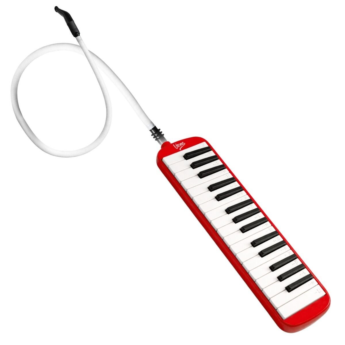 V-TONE MELODY 32 RD melodyka melodyjka harmonijka klawiszowa czerwona 32-klawiszowa 40,5 cm torba transportowa ściereczka do czyszczenia zestaw
