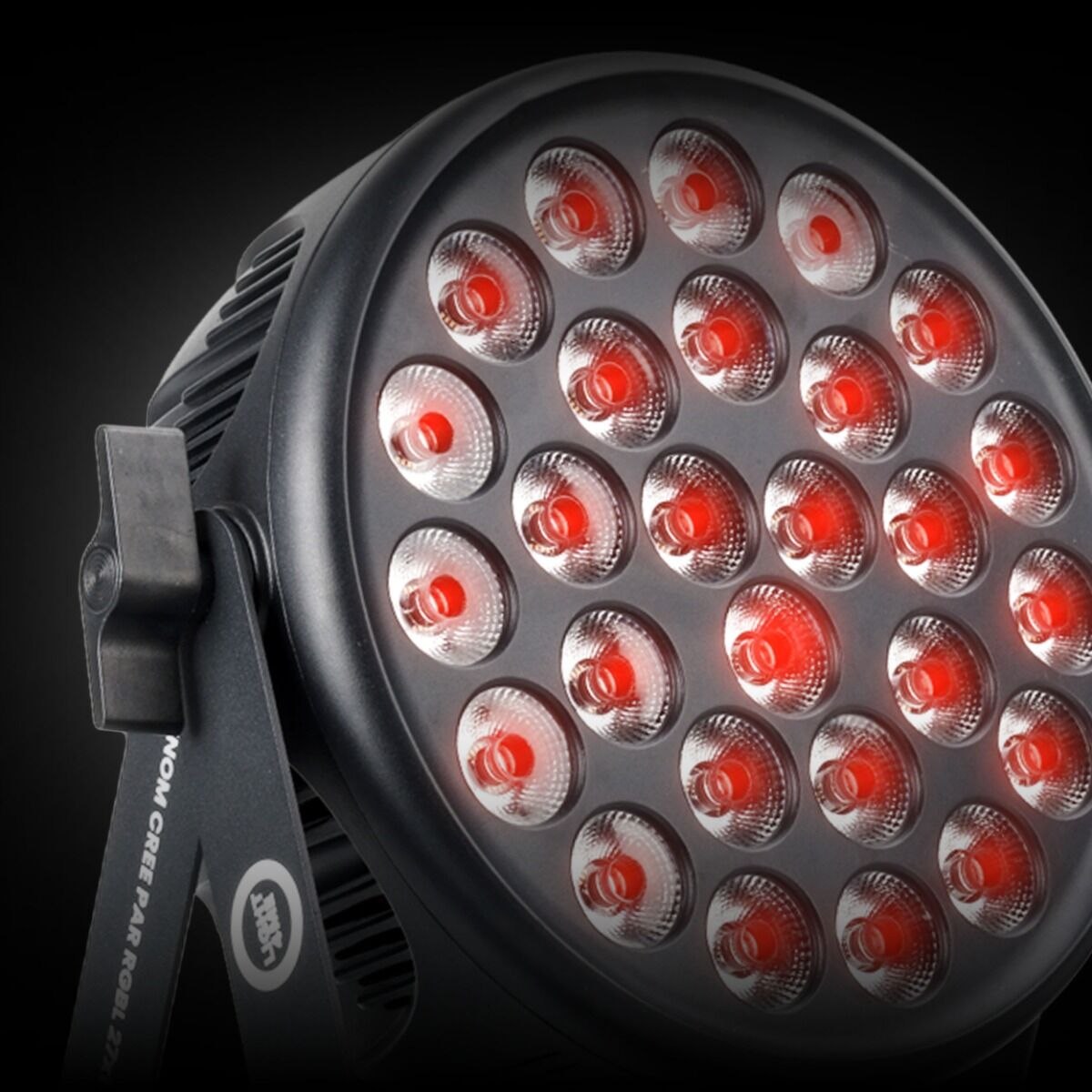 LIGHT4ME VENOM CREE PAR RGBL 27x15W reflektor sceniczny oświetlenie imprezowe DJ LED DMX uchwyt montażowy sterowanie dźwiękiem