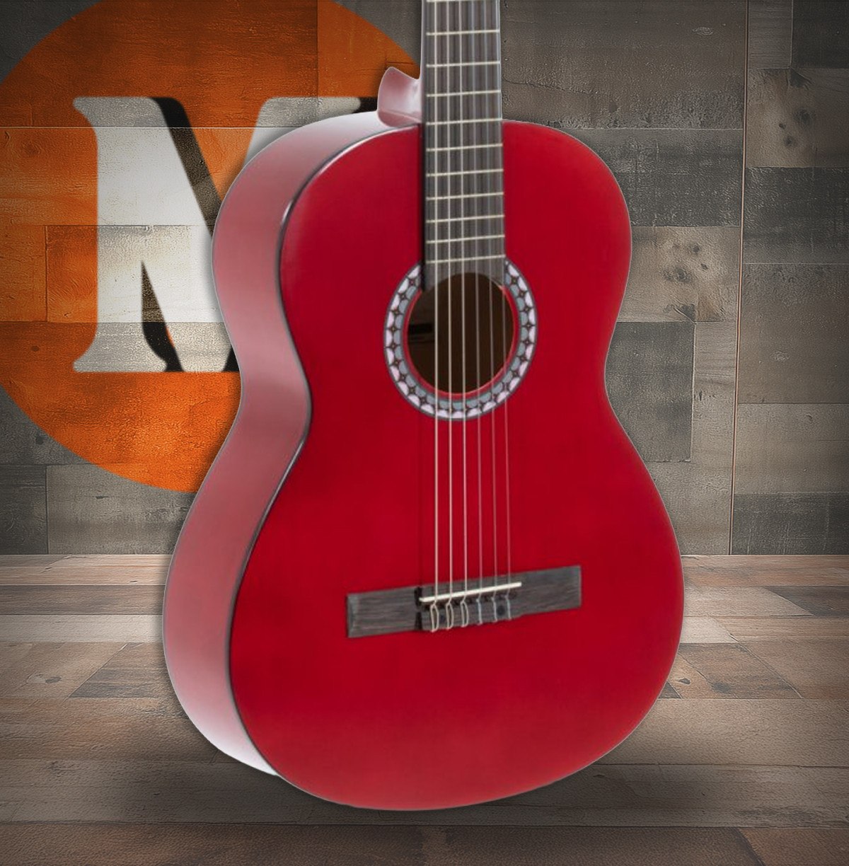 Gewa Basic - Gitara klasyczna czerwona 4/4