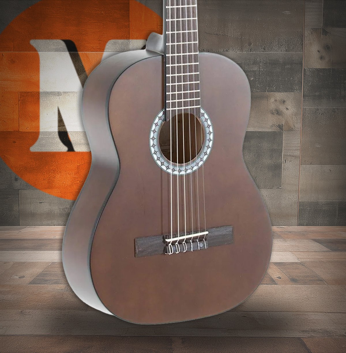 Gewa Basic - Gitara klasyczna brązowa 1/2