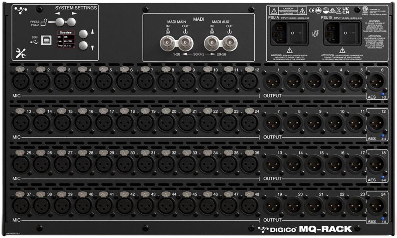 X-MQ-RACK - Cyfrowy stagerack DiGiCo MADI