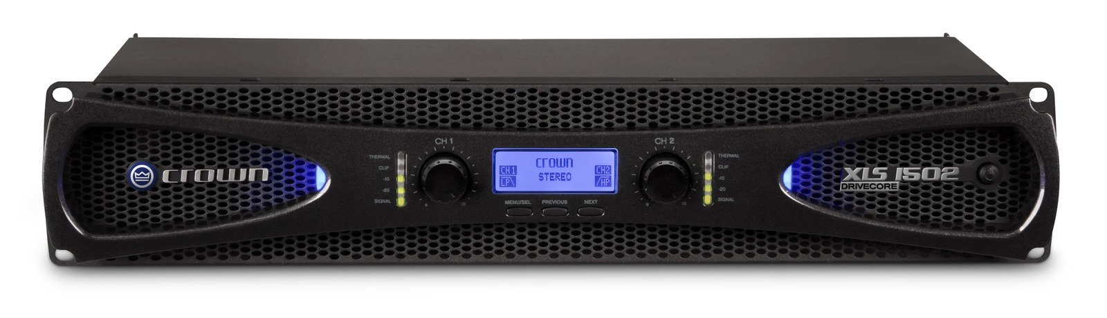CROWN XLS 1502 - Wzmacniacz mocy 2 × 525 W, DSP