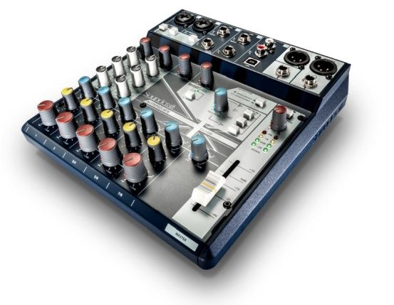 Soundcraft Notepad-8FX - Analogowa konsoleta mikserska, procesor efektów