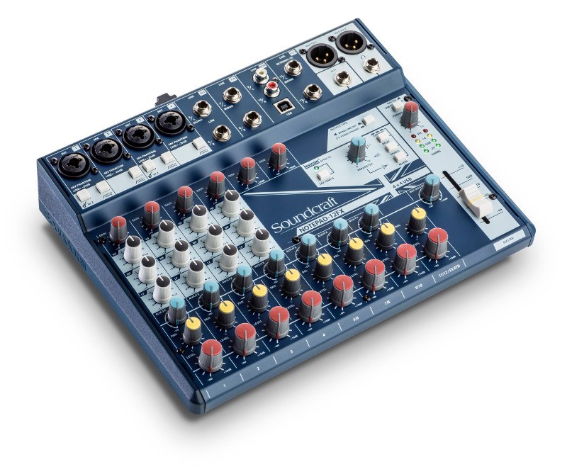 Soundcraft Notepad-12FX - Analogowa konsoleta mikserska, procesor efektów
