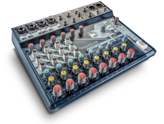 Soundcraft Notepad-12FX - Analogowa konsoleta mikserska, procesor efektów