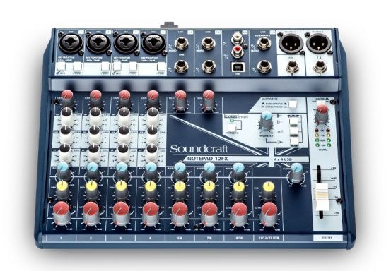 Soundcraft Notepad-12FX - Analogowa konsoleta mikserska, procesor efektów