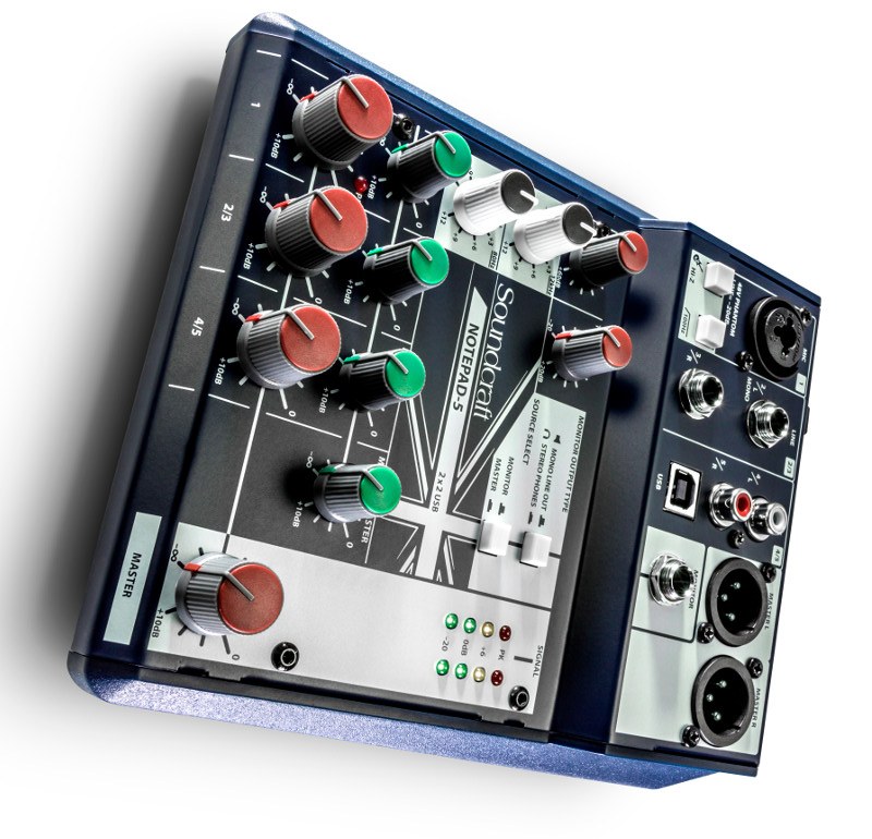 Soundcraft Notepad-5 - Analogowa konsoleta mikserska