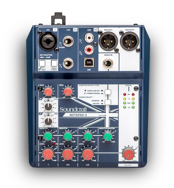 Soundcraft Notepad-5 - Analogowa konsoleta mikserska