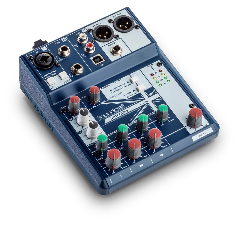 Soundcraft Notepad-5 - Analogowa konsoleta mikserska