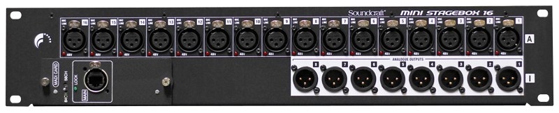 Soundcraft MSB-16R - Stagebox, 16in x 8out, MADI Cat5