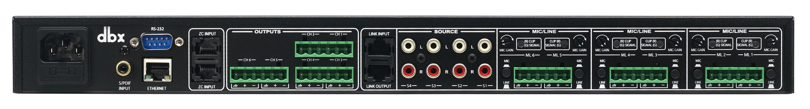 dbx ZonePro 1261m - Strefowy procesor sygnałowy DSP