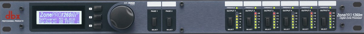 dbx ZonePro 1260m - Strefowy procesor sygnałowy DSP