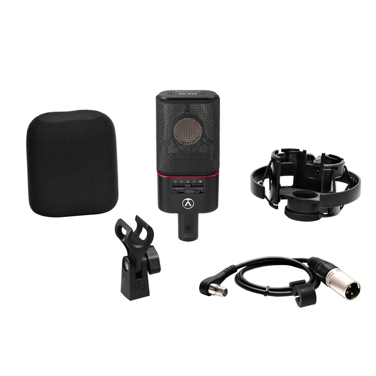 Austrian Audio OC818 Studio Set Black - Wielkomembranowy mikrofon pojemnościowy