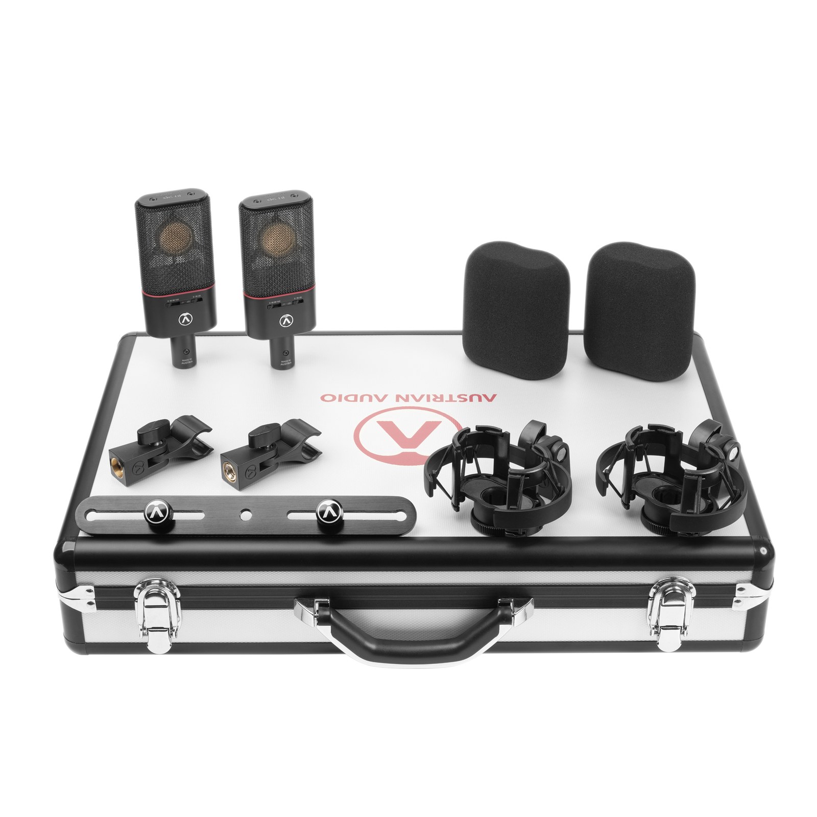 Austrian Audio OC18 Dual Set Plus - Zestaw dwóch wielkomembranowych mikrofonów pojemnościowych