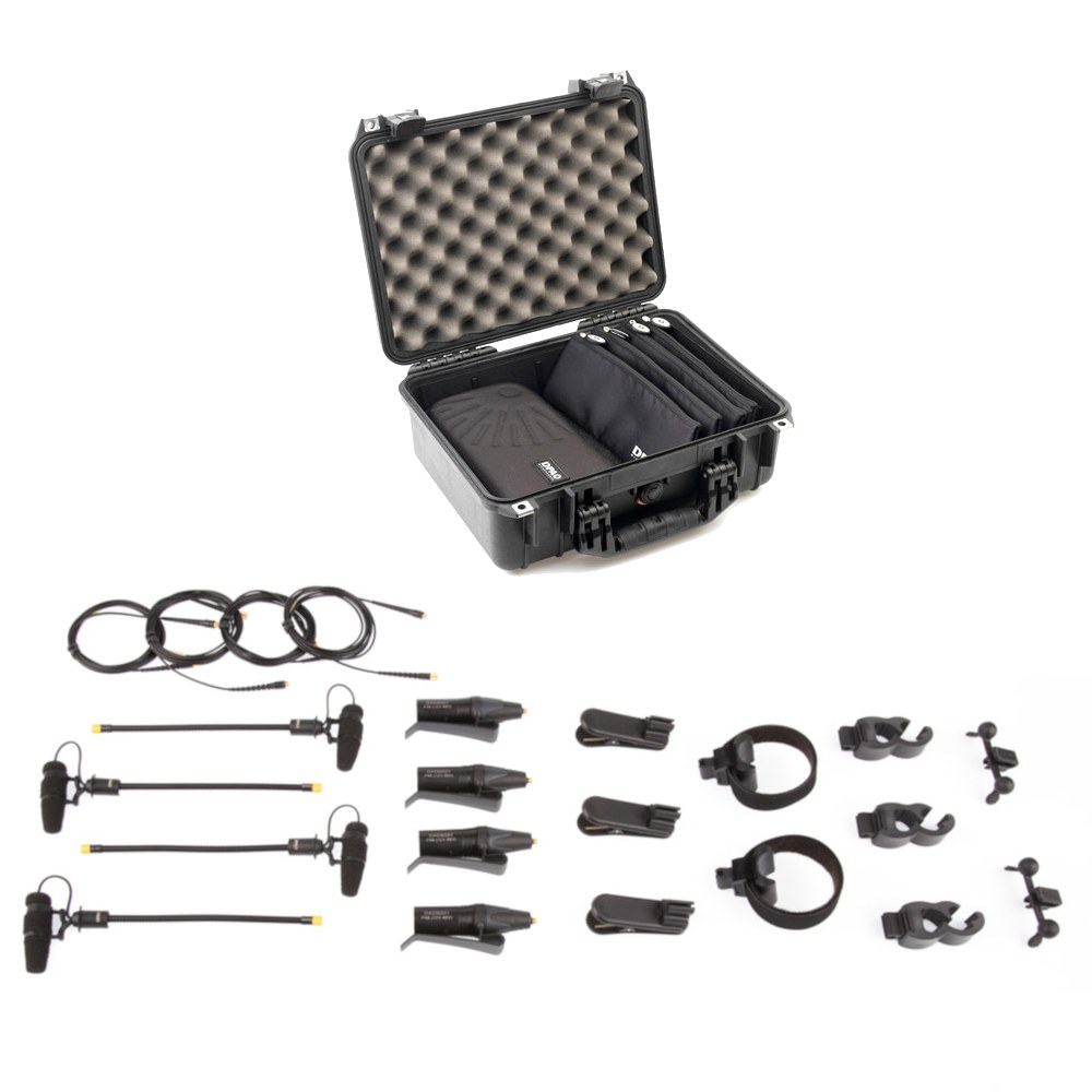 DPA KIT-4099-DC-4R - 4099 CORE Rock Touring Kit, 4 Mics i akcesoria, bardzo wysoki SPL
