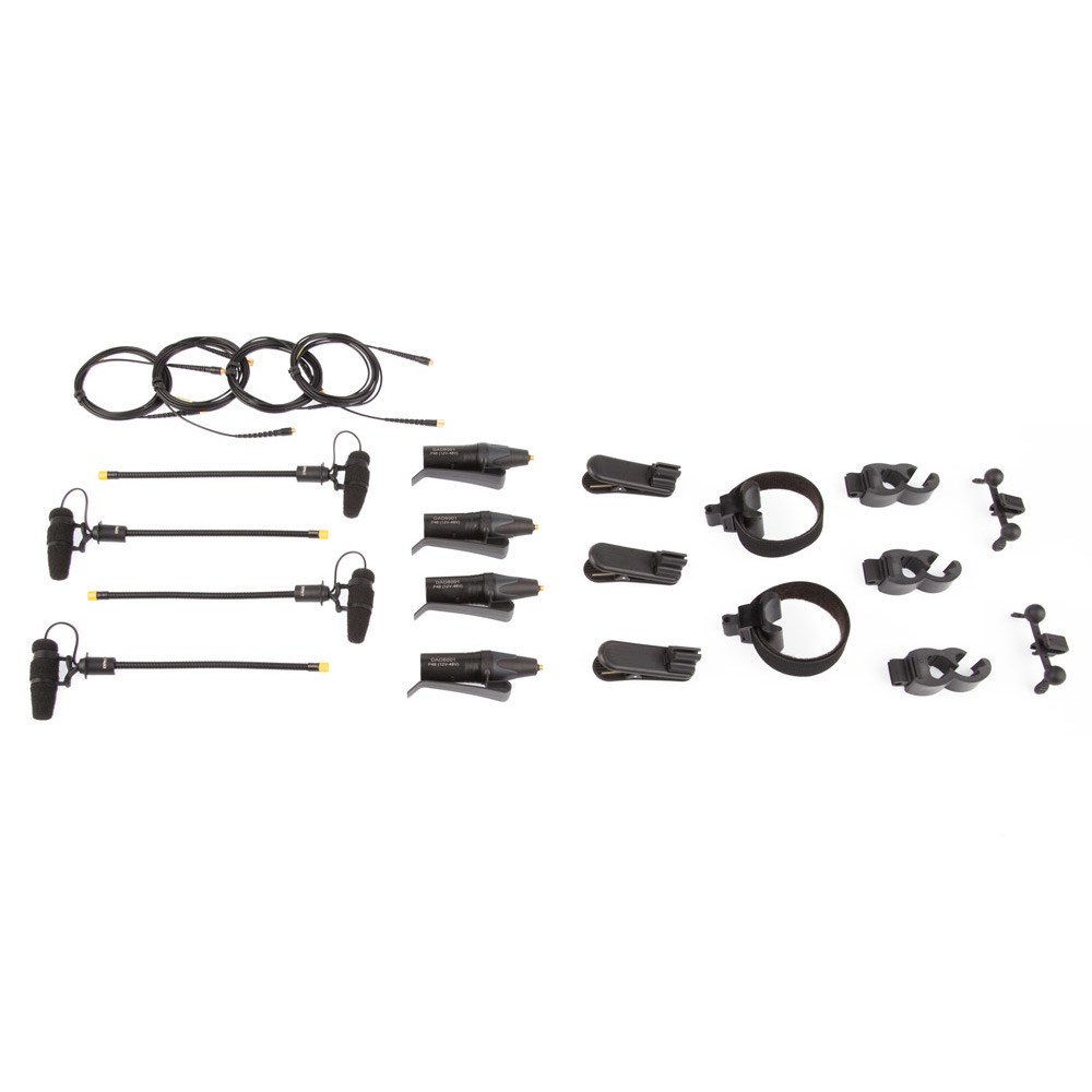 DPA KIT-4099-DC-4R-C - 4099 CORE Rock Touring Kit, 4 Mics i akcesoria, bardzo wysoki SPL